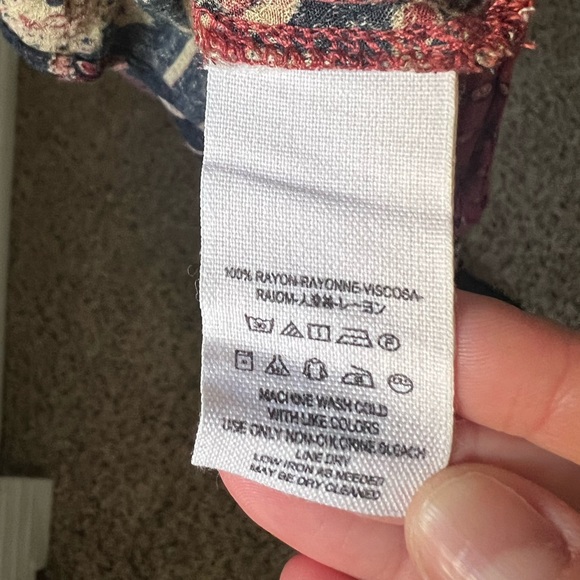 Free People Changing Times Boho Top size xsmall - Picture 6 of 14